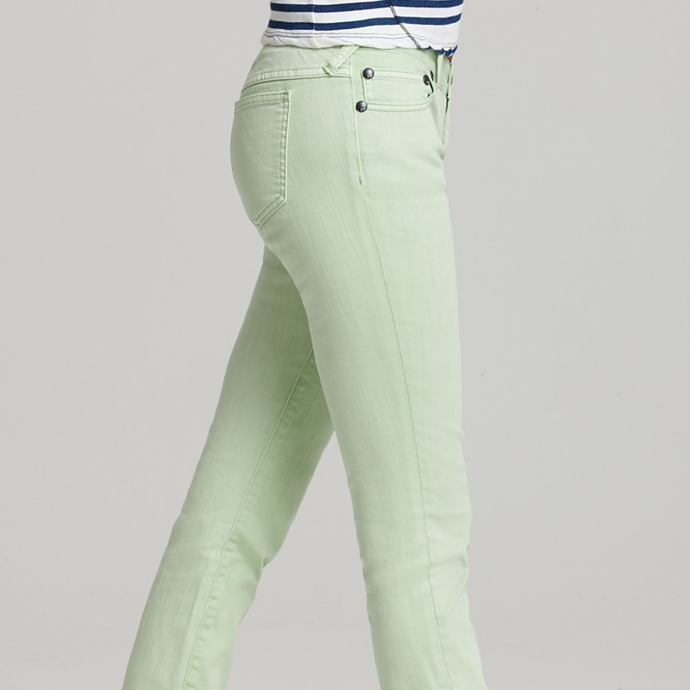 Free People Spearmint Skinny Jeans Stretch Denim 2 - Picture 2 of 4